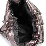 Get this Stella McCartney Grey Metallic Faux-Python Falabella Bag at Labellov for a fair price and in very good condition.