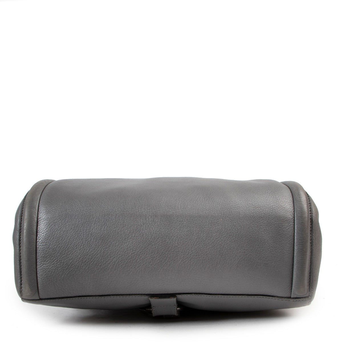 Grey soft leather backpack with two straps on Labellov site by Delvaux