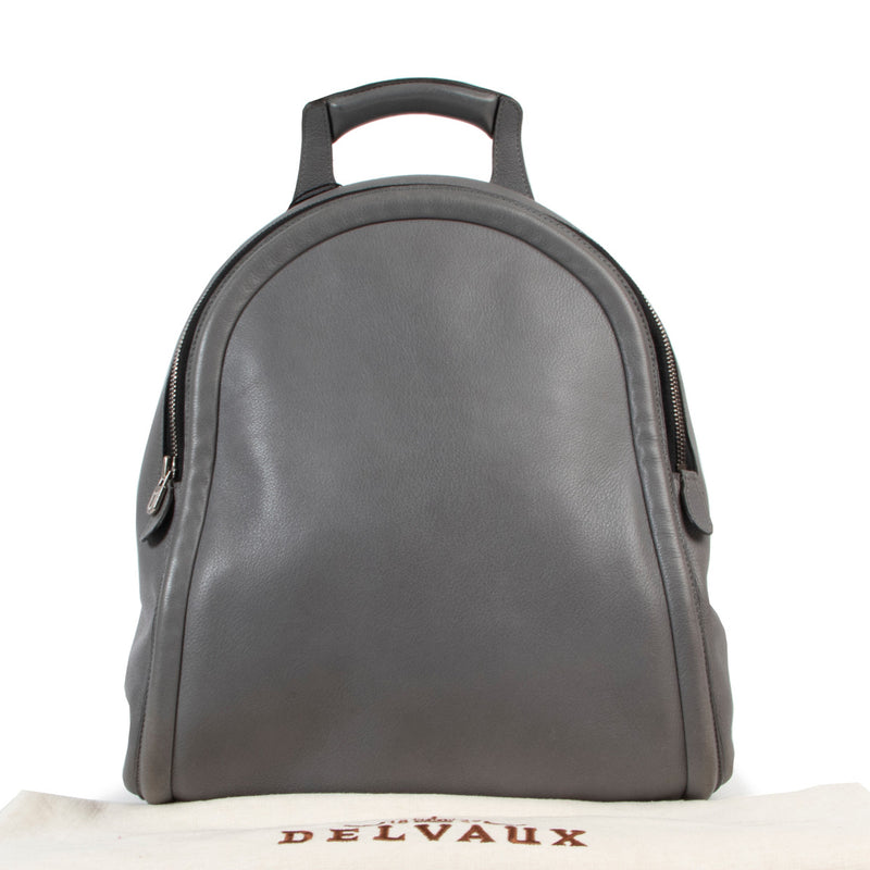 Delvaux Grey Crocovado Backpack