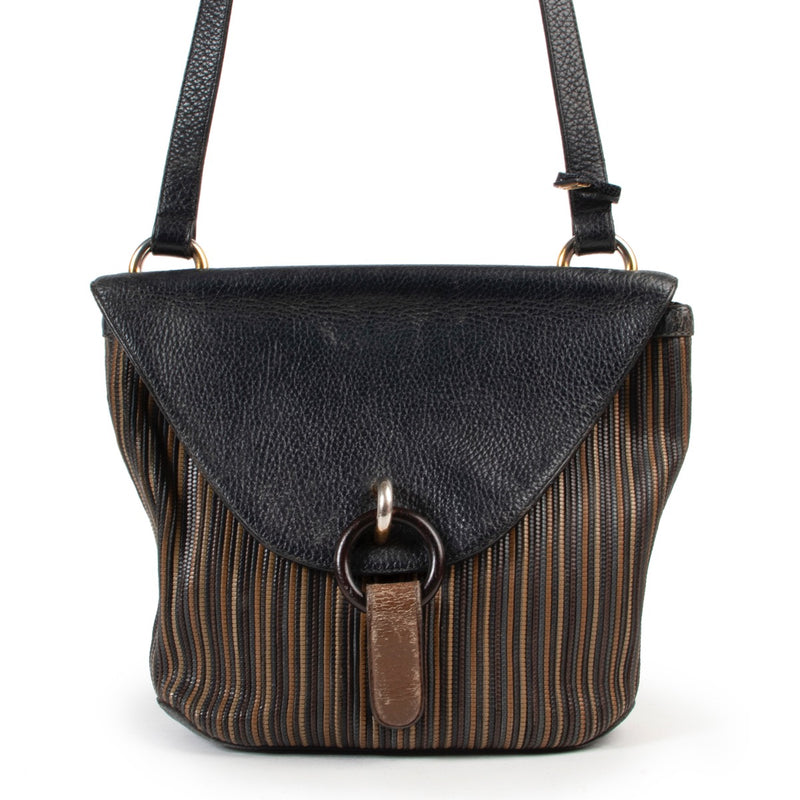 Delvaux Toile De Cuire Crossbody Tas