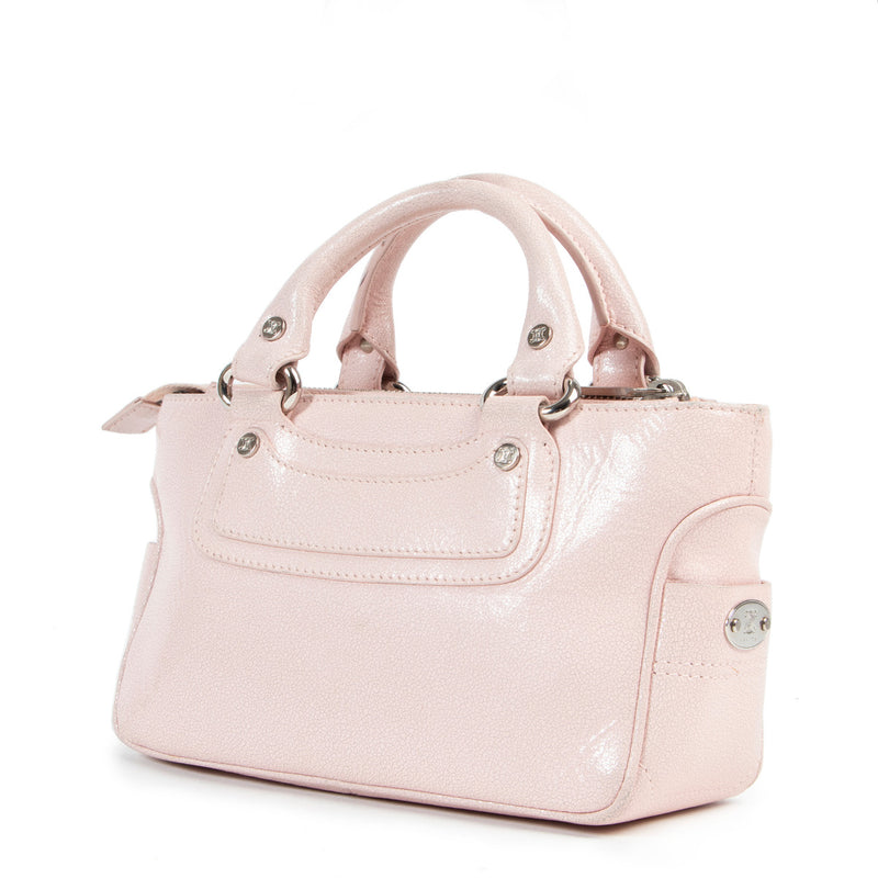 Celine Pink Leather Mini Boogie Bag