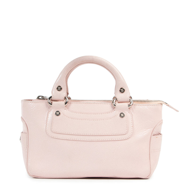 Celine Pink Leather Mini Boogie Bag
