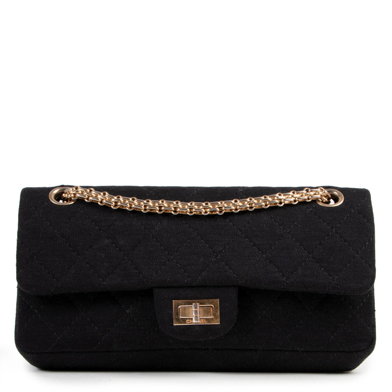 Chanel Small Black Wool Reissue 2.55 Crossbody