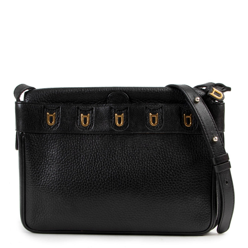 Buy second hand Delvaux Black Leather D Crossbody Bag