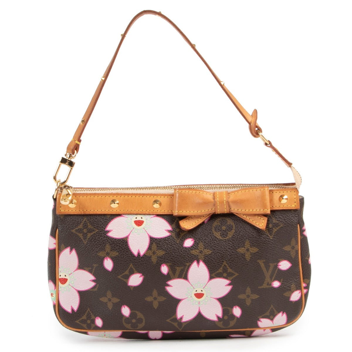Buy in very good condition a Louis Vuitton Monogram Takashi Murakami Cherry Blossom Clutch