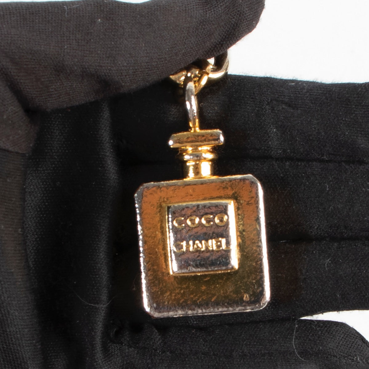 Chanel Vintage Gold Coco Chanel Perfume Bottle Link Chain Belt