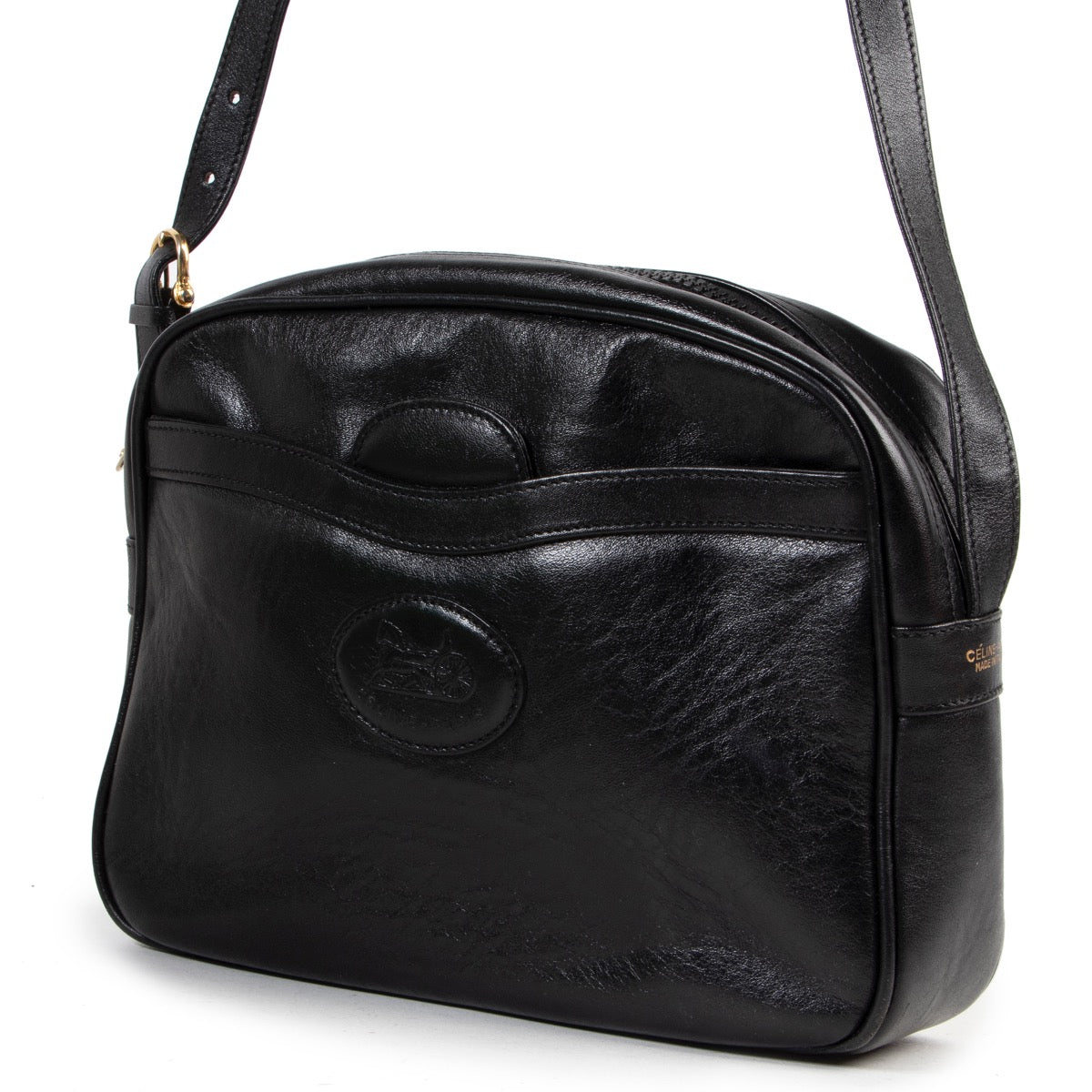 Shop safe online 100% authentic second hand Celine Black Crossbody Bag in good preloved condition at the right price at Labellov in Antwerp.