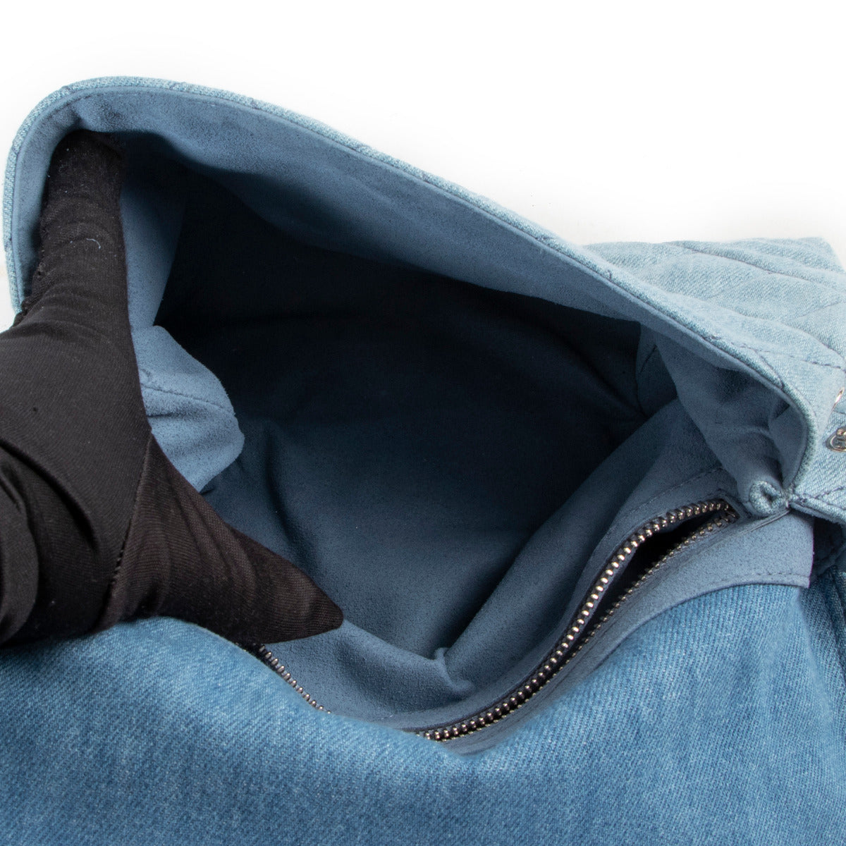 Sac bandoulière matelassé Beckett en jean bleu Stella McCartney