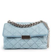 Stella McCartney Blue Denim Beckett Quilted Crossbody Bag