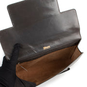 Shop safe online 100% authentic second hand Delvaux Grey Clutch in good preloved condition at Labellov Antwerp.