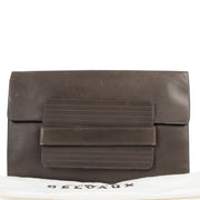 Shop safe online 100% authentic second hand Delvaux Grey Clutch in good preloved condition at Labellov Antwerp.