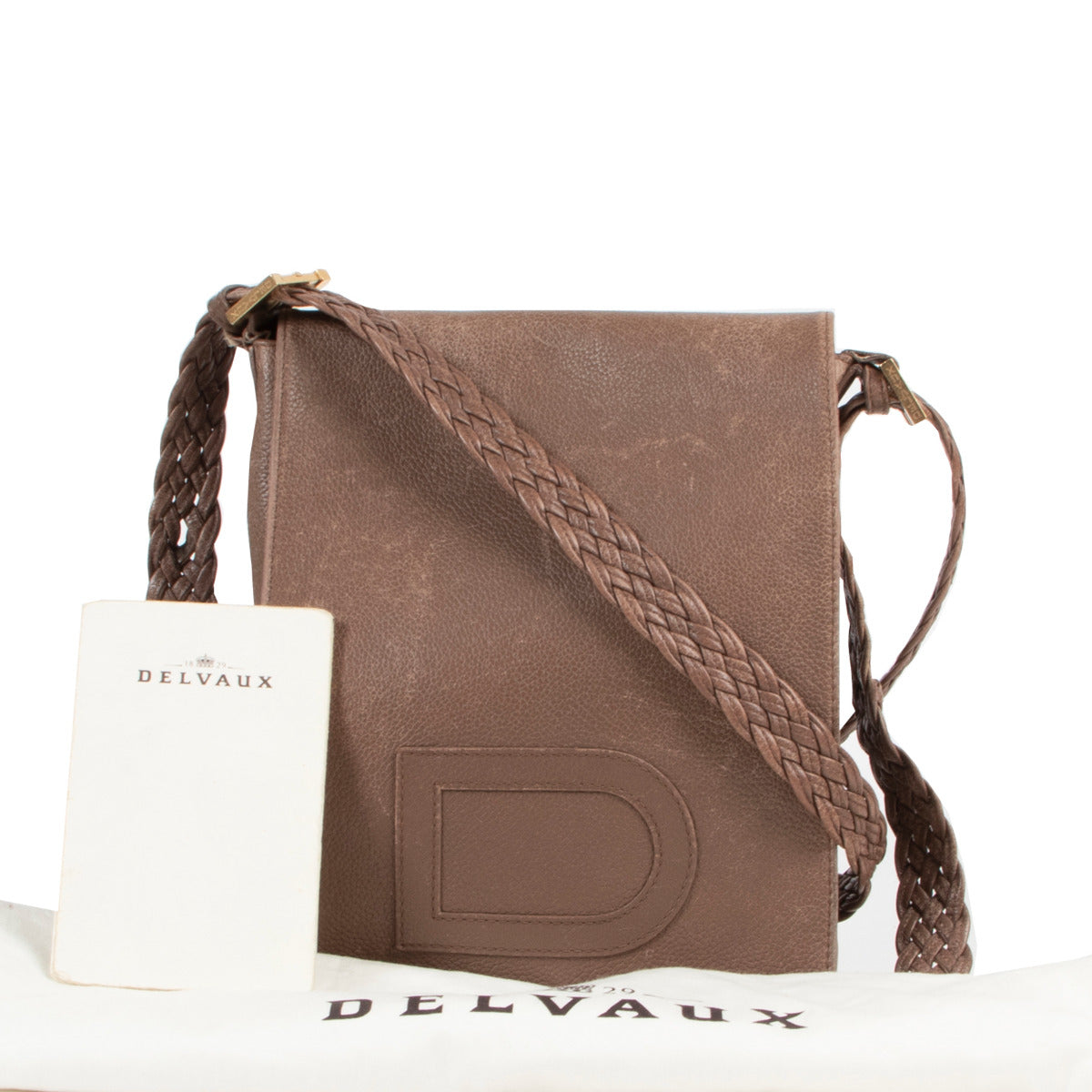 Delvaux Louise bandoulière PM taupe