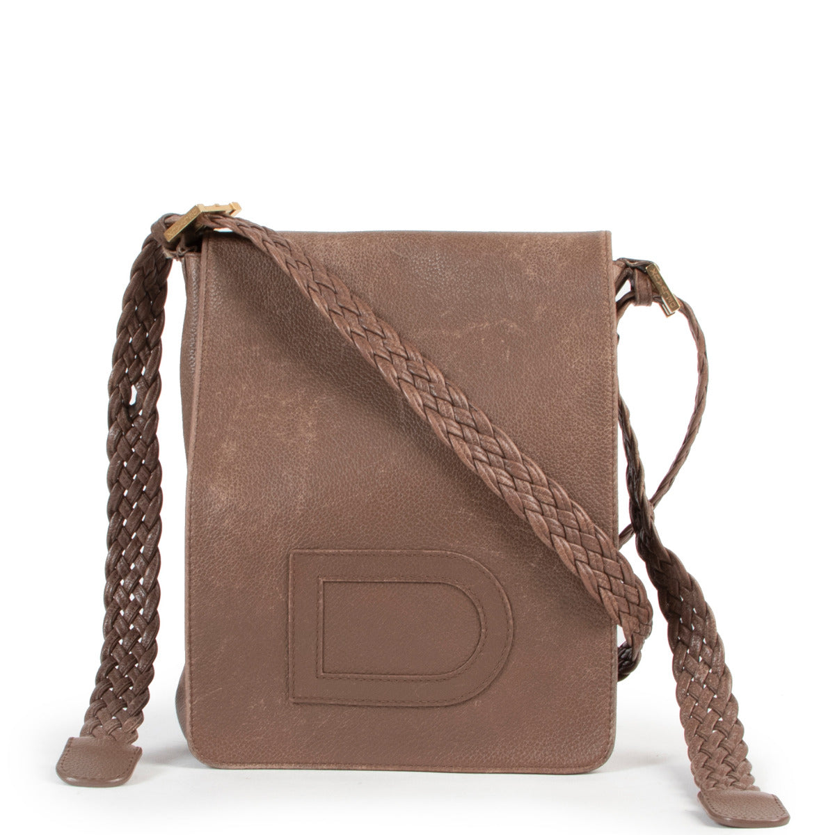 Delvaux Taupe Louise Crossbody PM