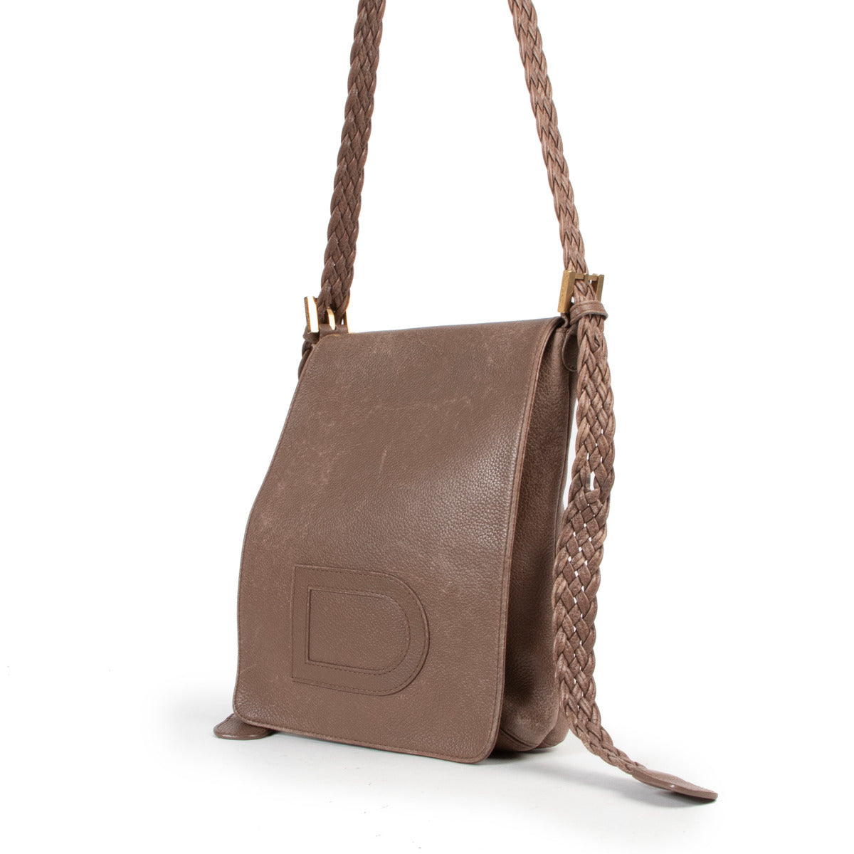 Delvaux Louise bandoulière PM taupe