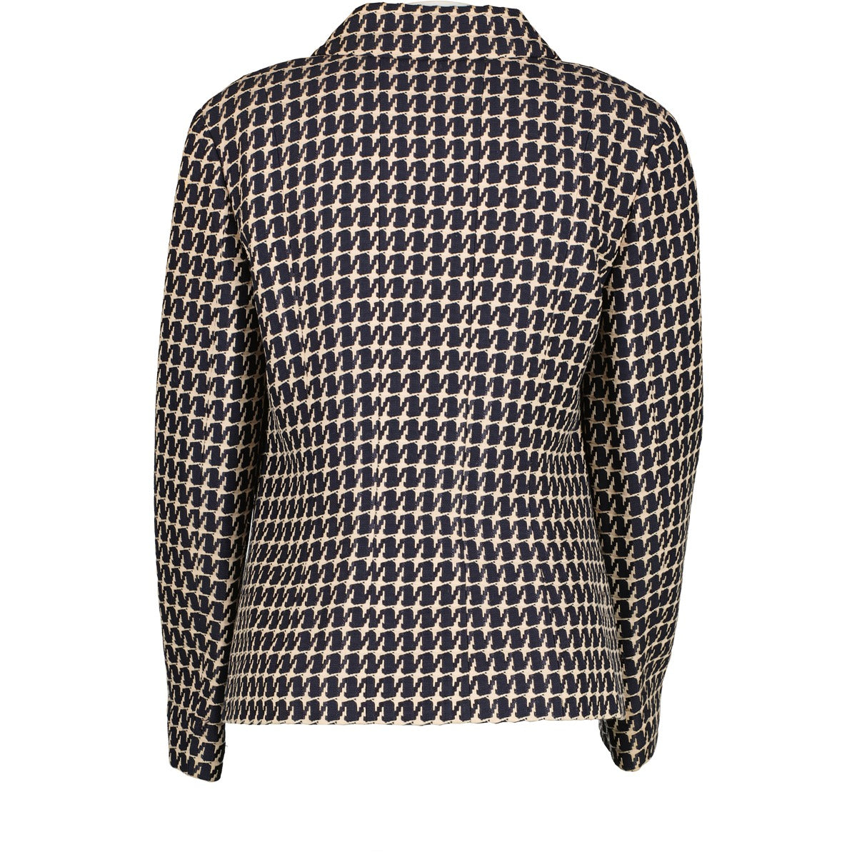 Chanel Spring 2001 Blue Houndstooth Blazer