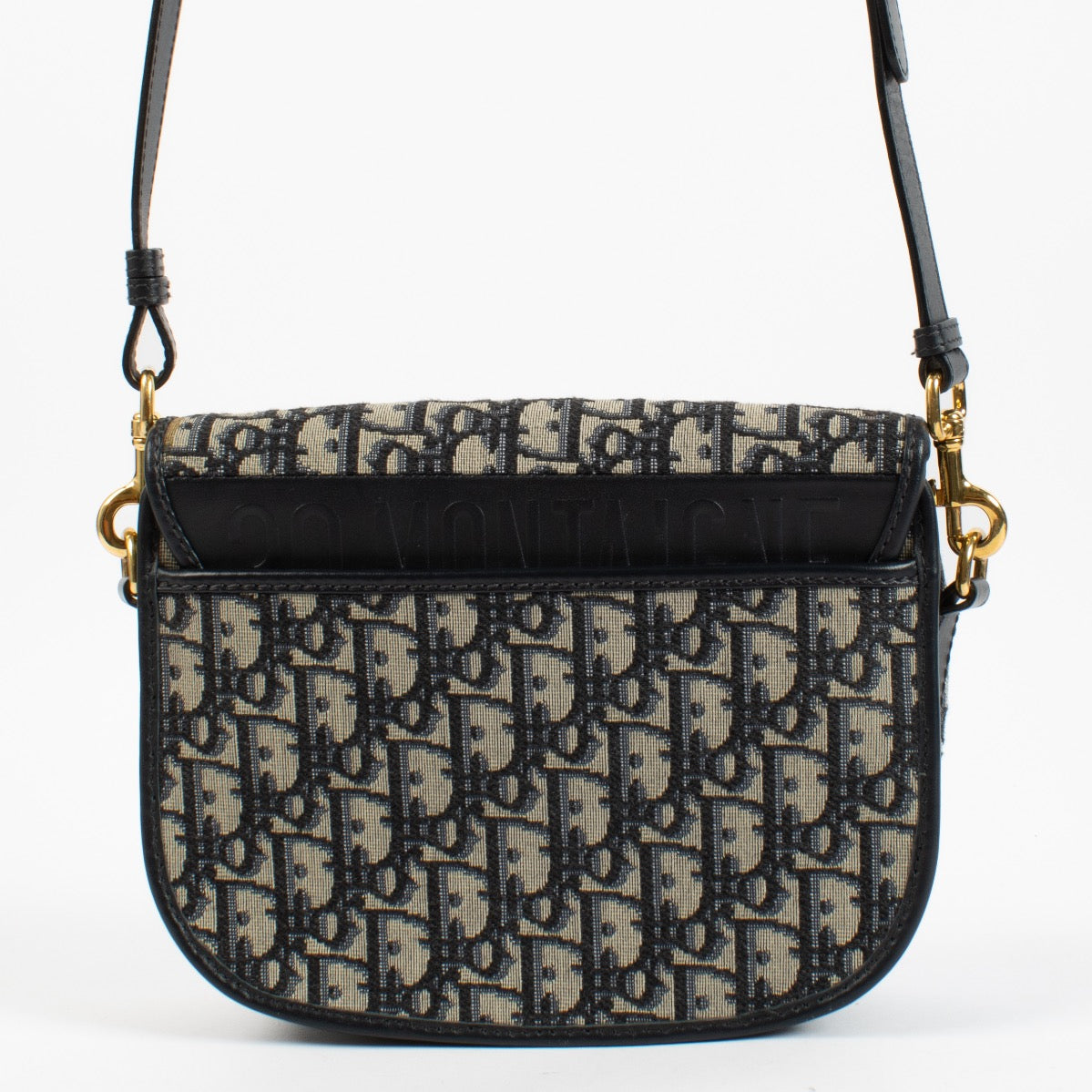 Christian Dior Blue Oblique Medium Bobby Bag