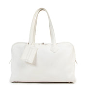 Hermès White Victoria Shoulder Bag Secondhand