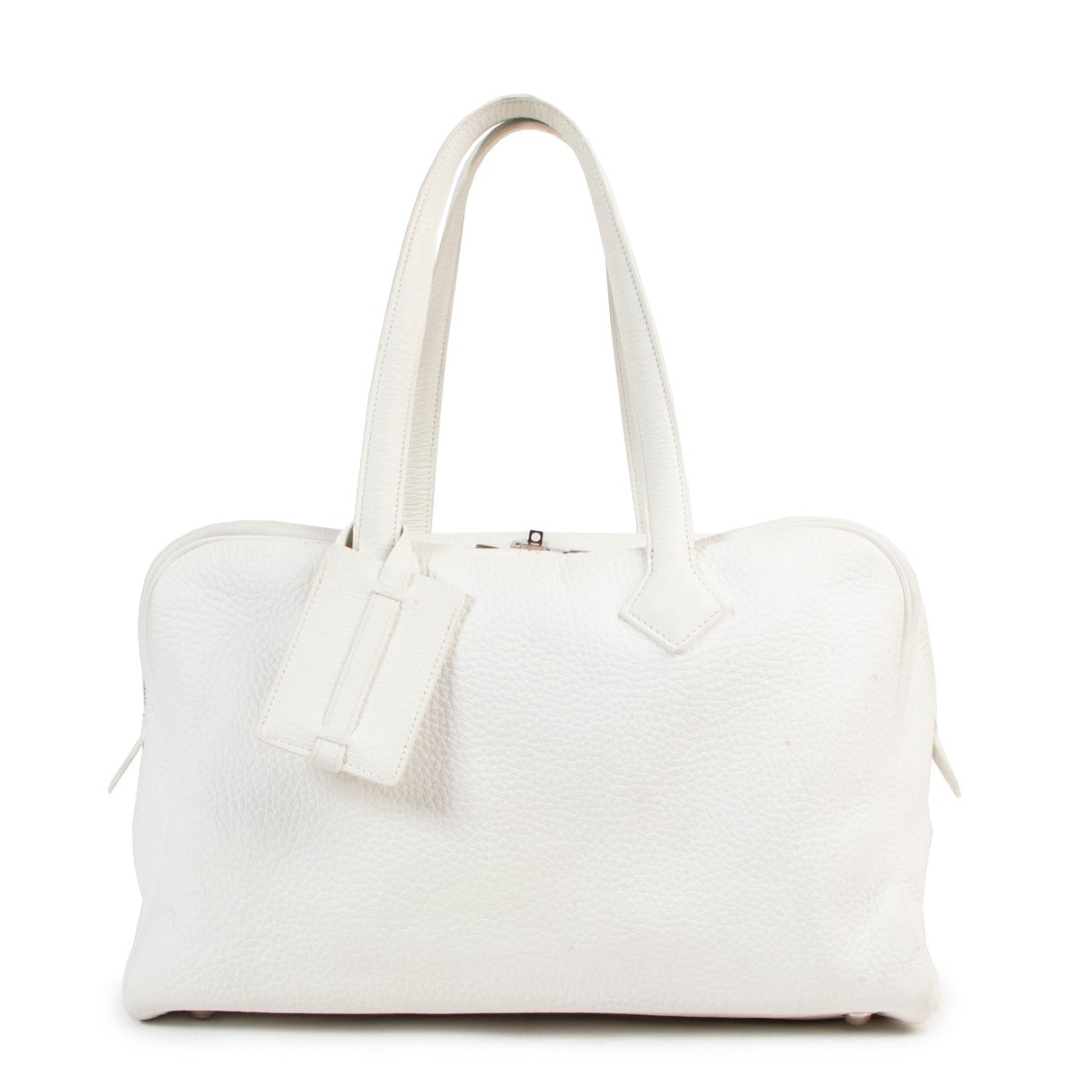 Hermès White Victoria Shoulder Bag Secondhand