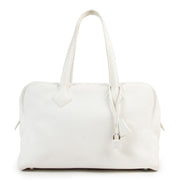 Hermès White Victoria Shoulder Bag