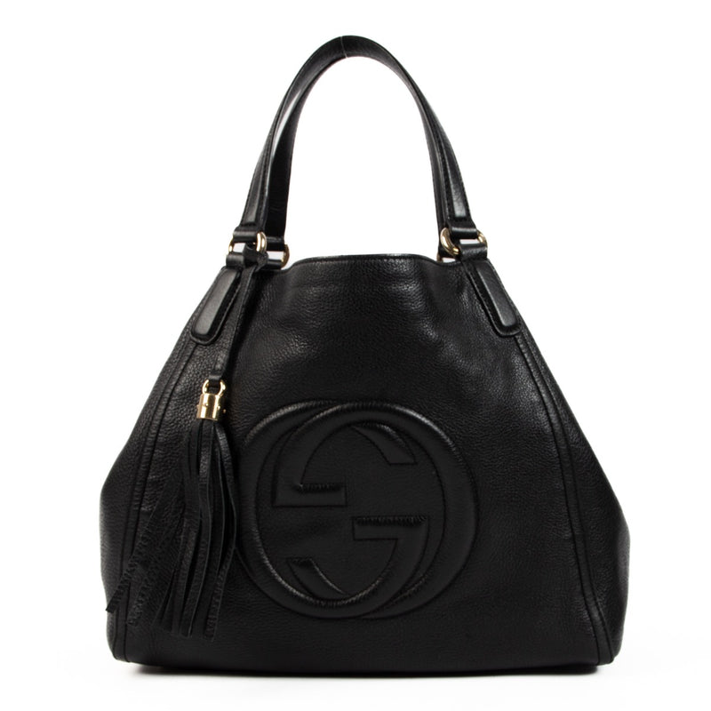 Shop 100% authentic second-hand Gucci Black Shopper Tote Shoulder Bag on Labellov.com