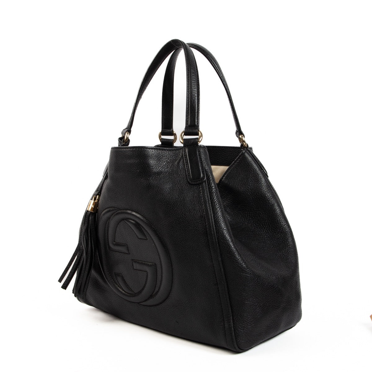 Shop 100% authentic second-hand Gucci Black Shopper Tote Shoulder Bag on Labellov.com