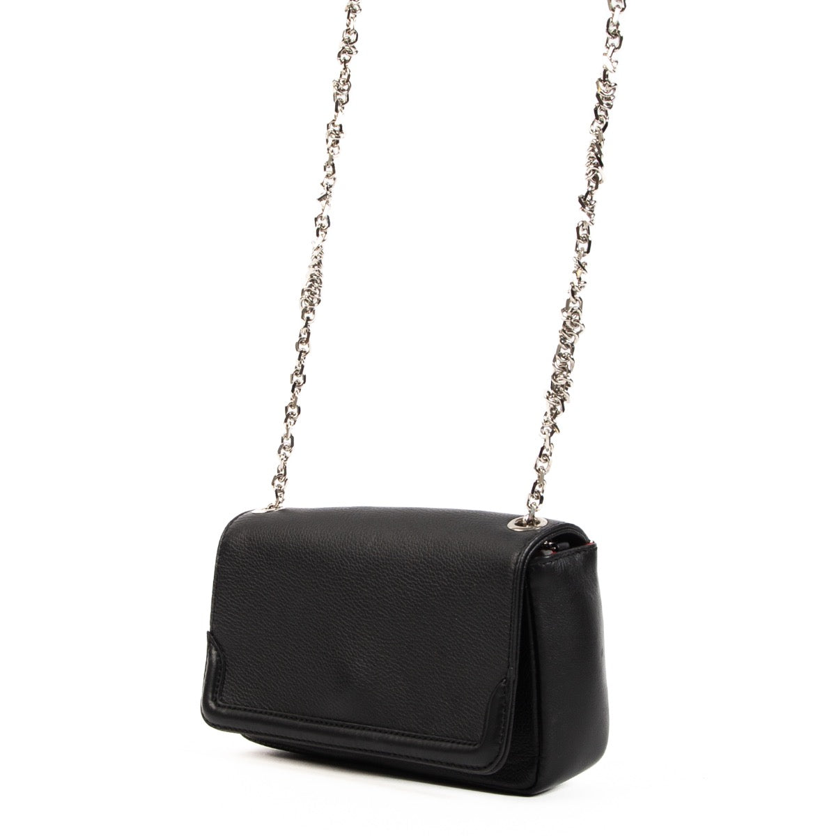 Christian Louboutin Black Leather Stud Small Shoulder Bag for the best price at Labellov secondhand luxury in Antwerp, Brussels, Knokke.