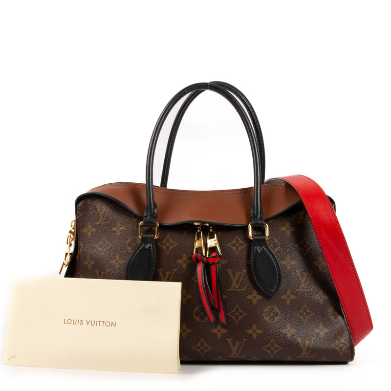 Shop safe online at Labellov in Antwerp, Brussels and Knokke this 100% authentic second hand Louis Vuitton Monogram Red Tuileries Shoulder bag