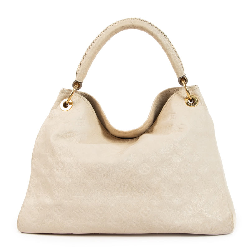 Shop 100% authentic second-hand Louis Vuitton White Monogram Empreinte Artsy MM Shoulder Bag on Labellov.com