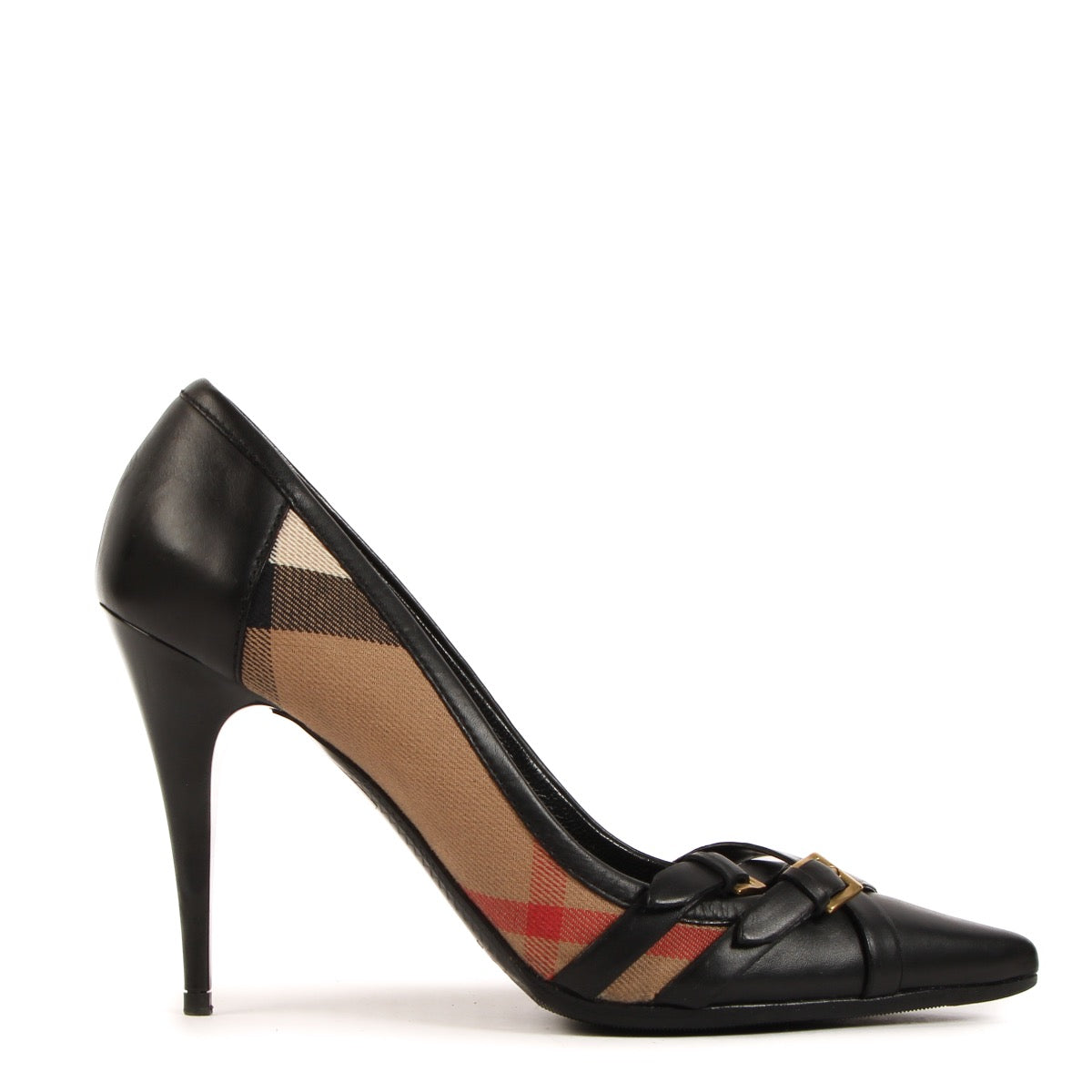 Shop 100% authentic second-hand Burberry Leather Check Heels on Labellov.com