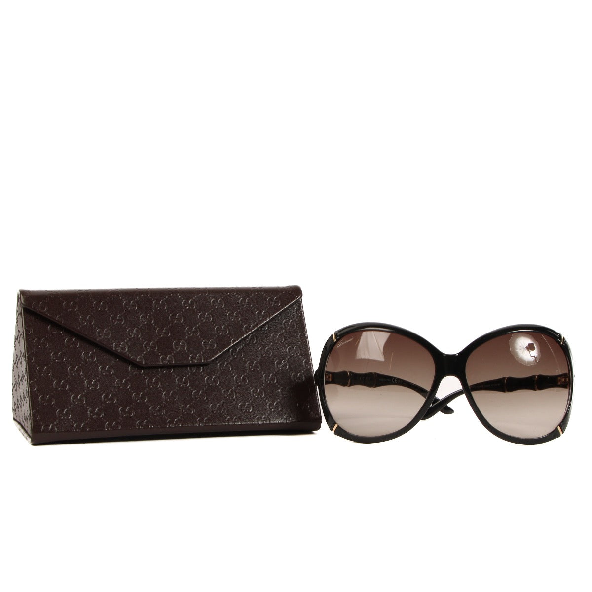 Shop 100% authentic second-hand Gucci Black Bamboo Sunglasses on Labellov.com