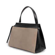 Celine Edge Taupe and Black Shoulder Bag now at Labellov 100% authentic