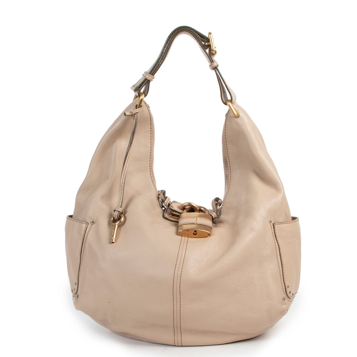 Chloé Sand Paddington Hobo Shoulder Bag