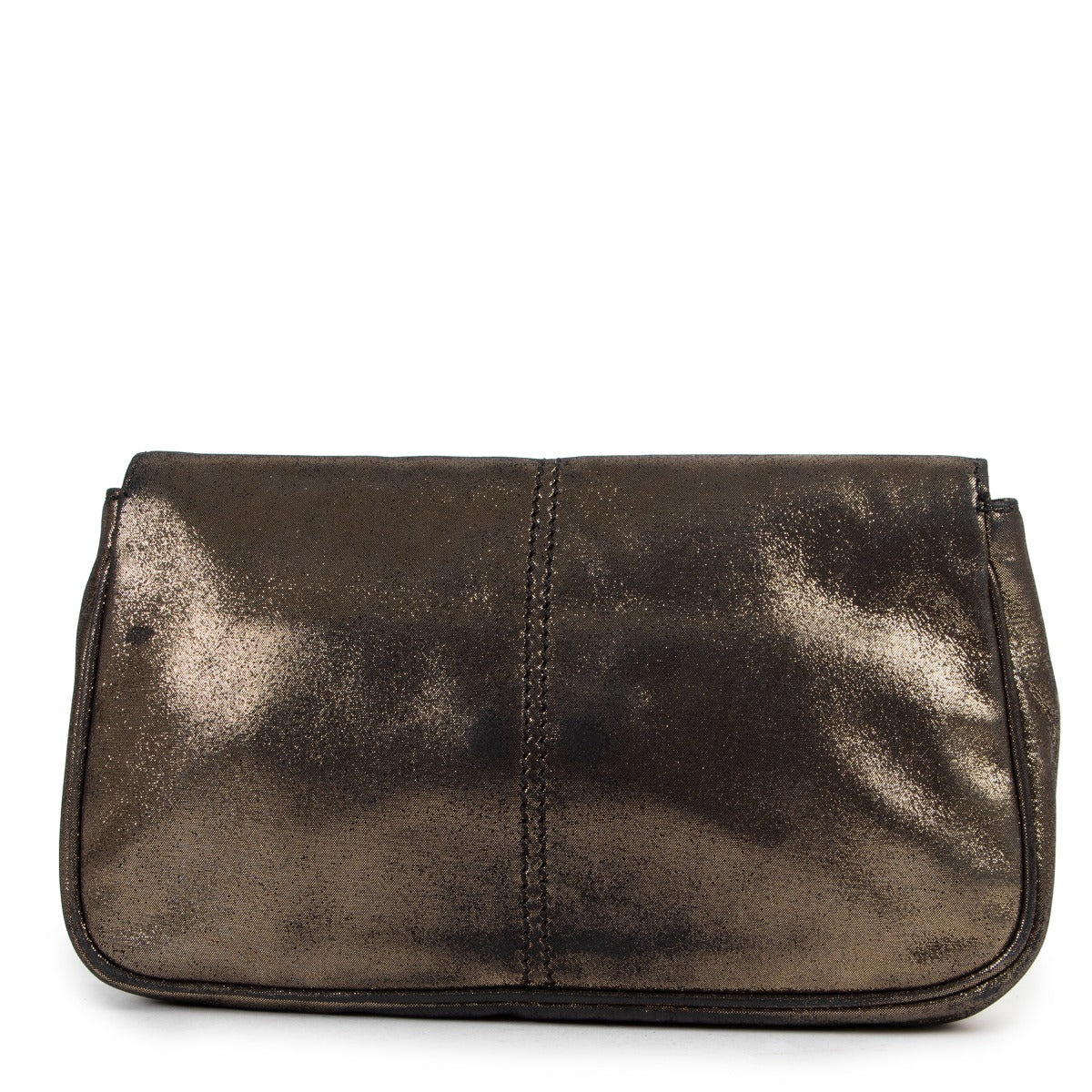 secondhand Fendi Gold Clutch 100% authentic . shop safe online authentic luxury brands.