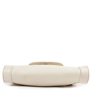 Salvatore Ferragamo Gancini White Leather Crossbody Bag