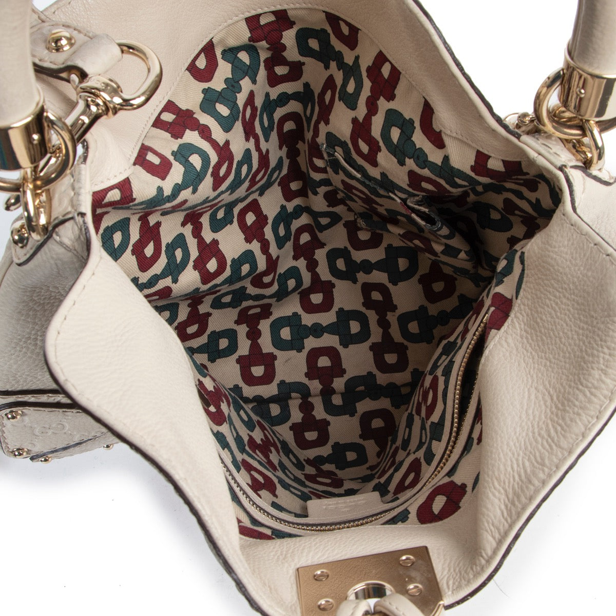 shop safe online secondhand Gucci White Babouska Indy Bag