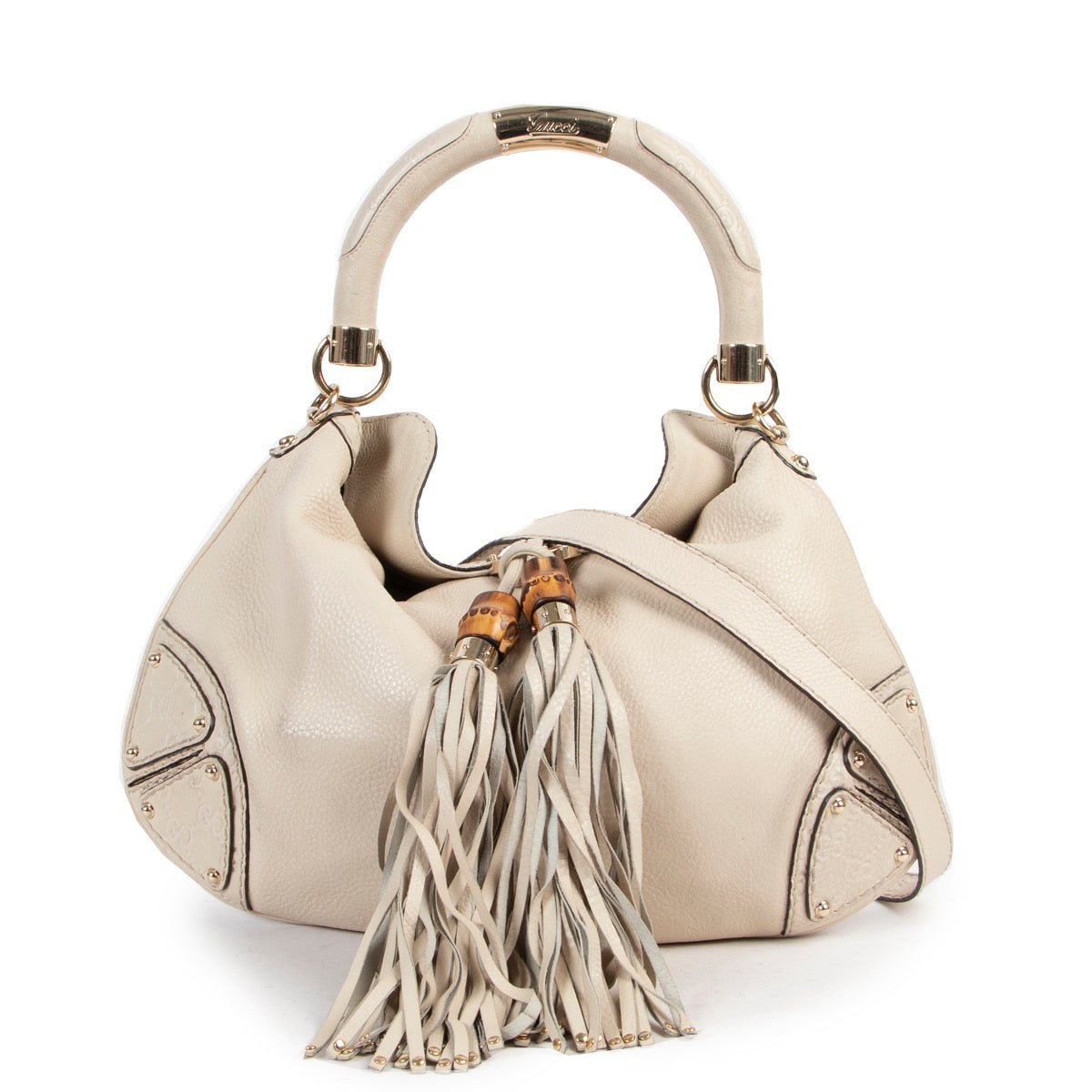 Gucci White Indy Bag