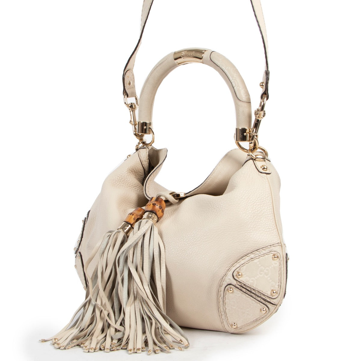 shop safe online Gucci White Indy Bag