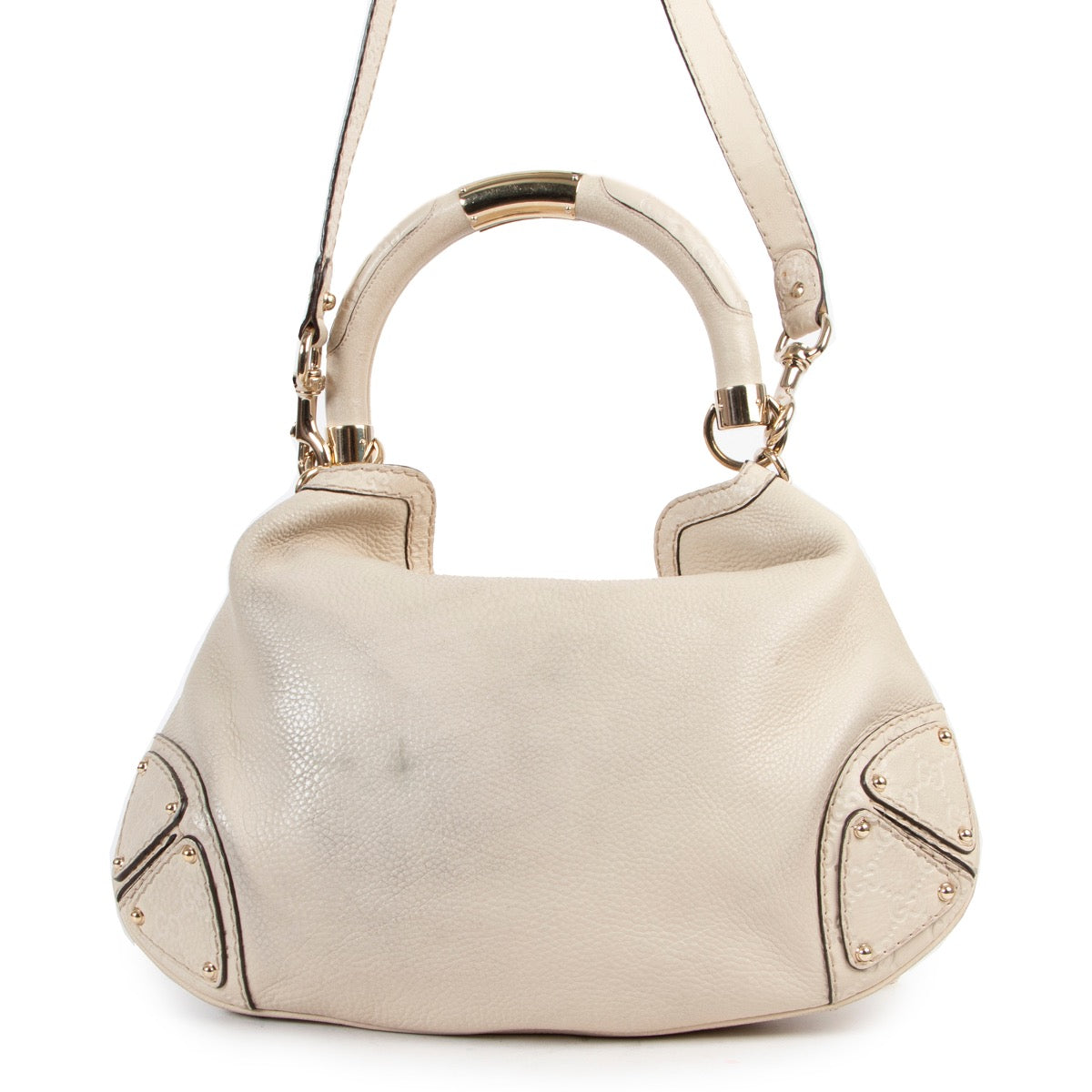 secondhand luxury Gucci White Babouska Indy Bag