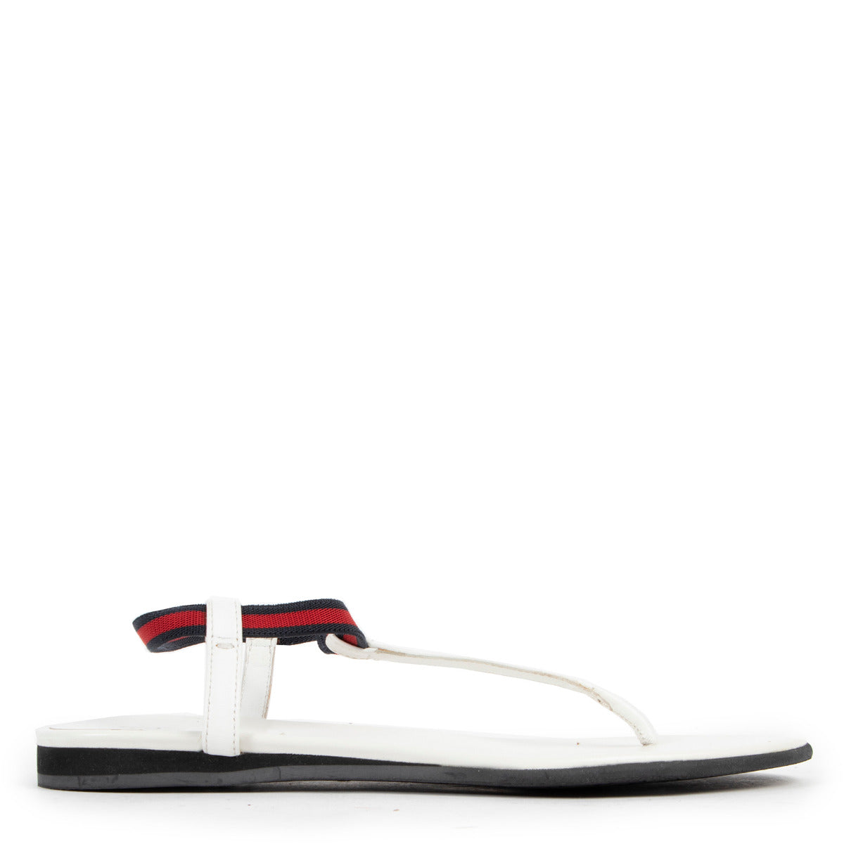 Gucci White Web Sandals - size 34 available at Labellov Luxury. Buy second hand vintage designer items