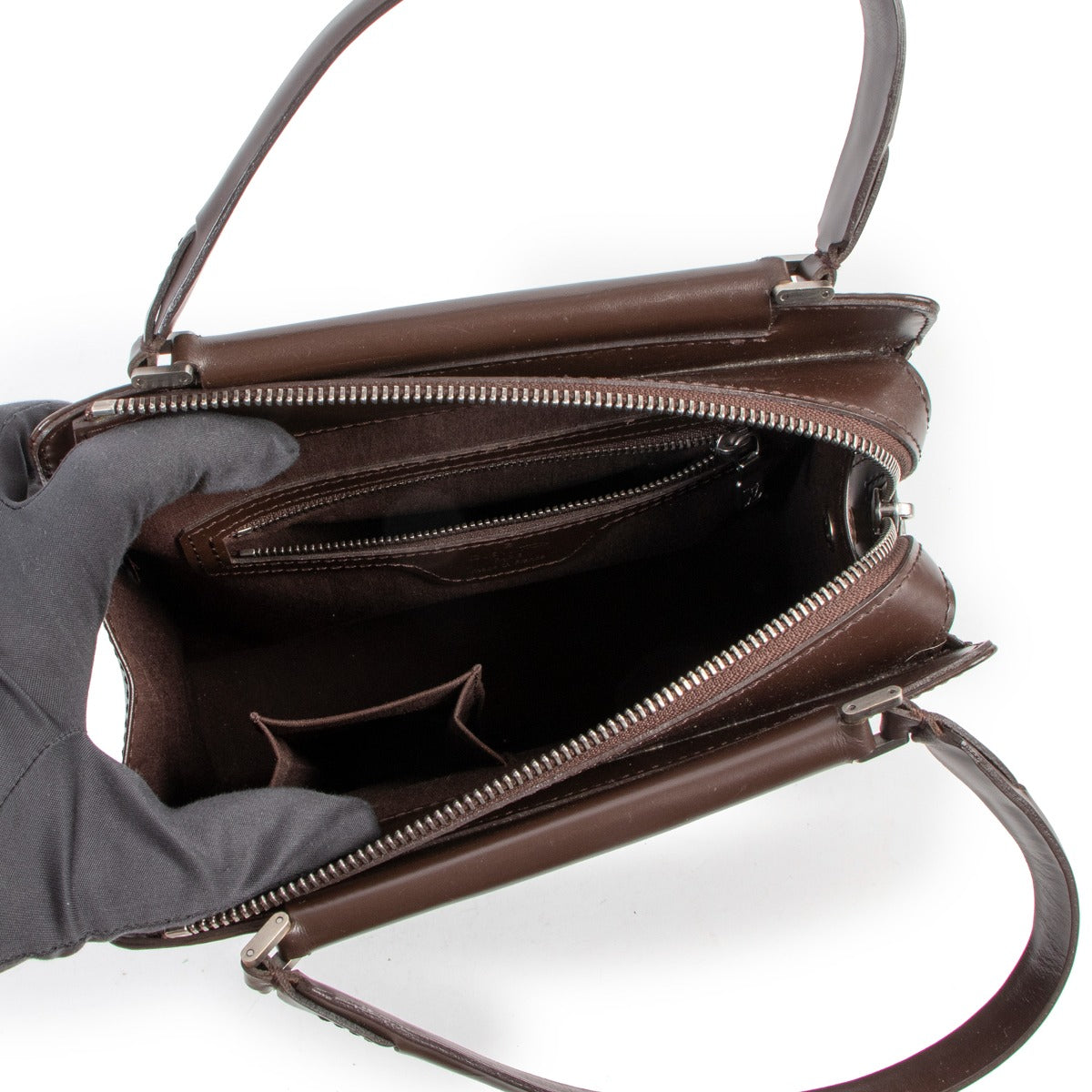 Louis Vuitton Moka Brown Figari Epi Leather Top Handle Bag
