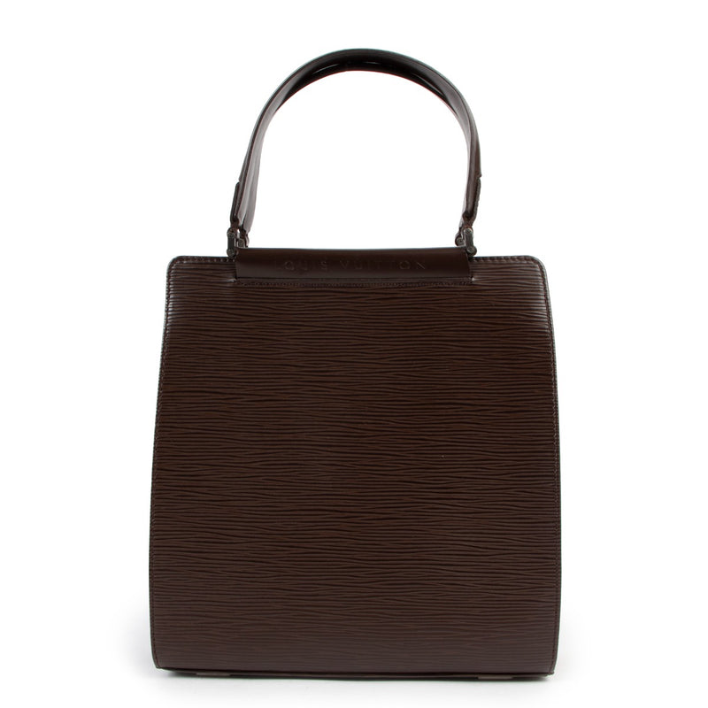 Louis Vuitton Moka Brown Figari Epi Leather Top Handle Bag