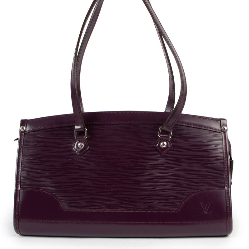 Louis Vuitton Cassis Purple Madeleine PM Epi Leather Shoulder Bag