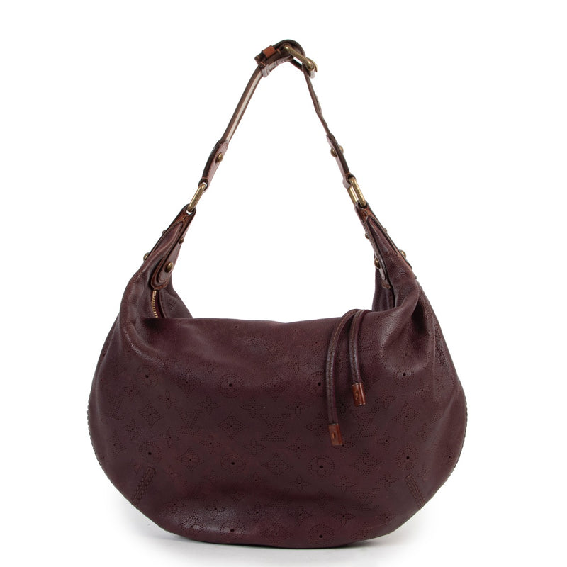 Louis Vuitton Limited Edition Aubergine Leather Onatah GM Bag