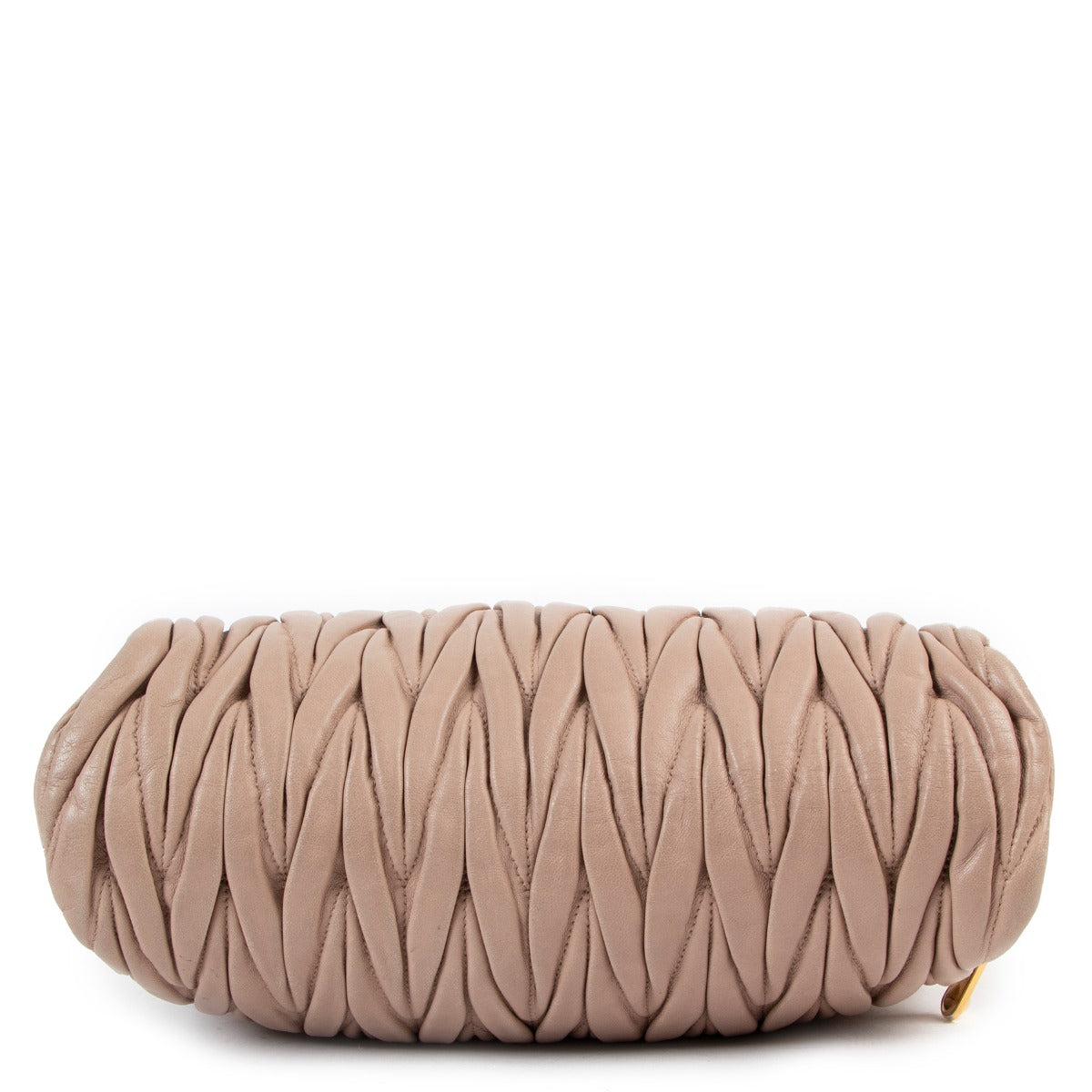 Miu Miu Nude Pink Matelassé Clutch