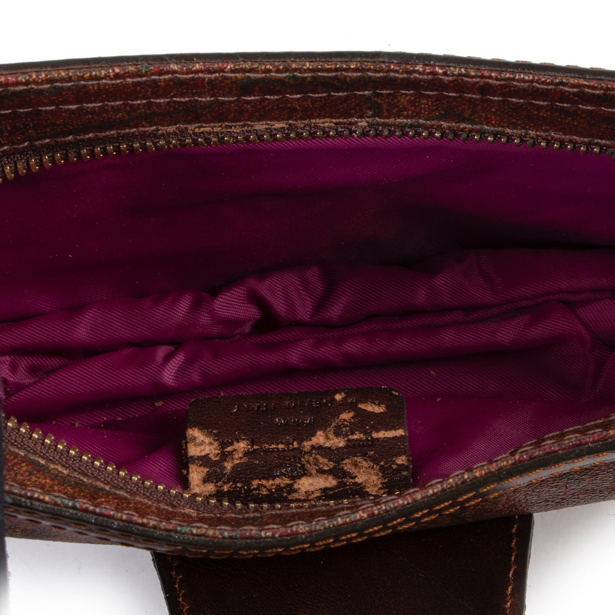 Shop safe online authentic second hand Etro Paisley Print Shoulder Bag In very good condition.