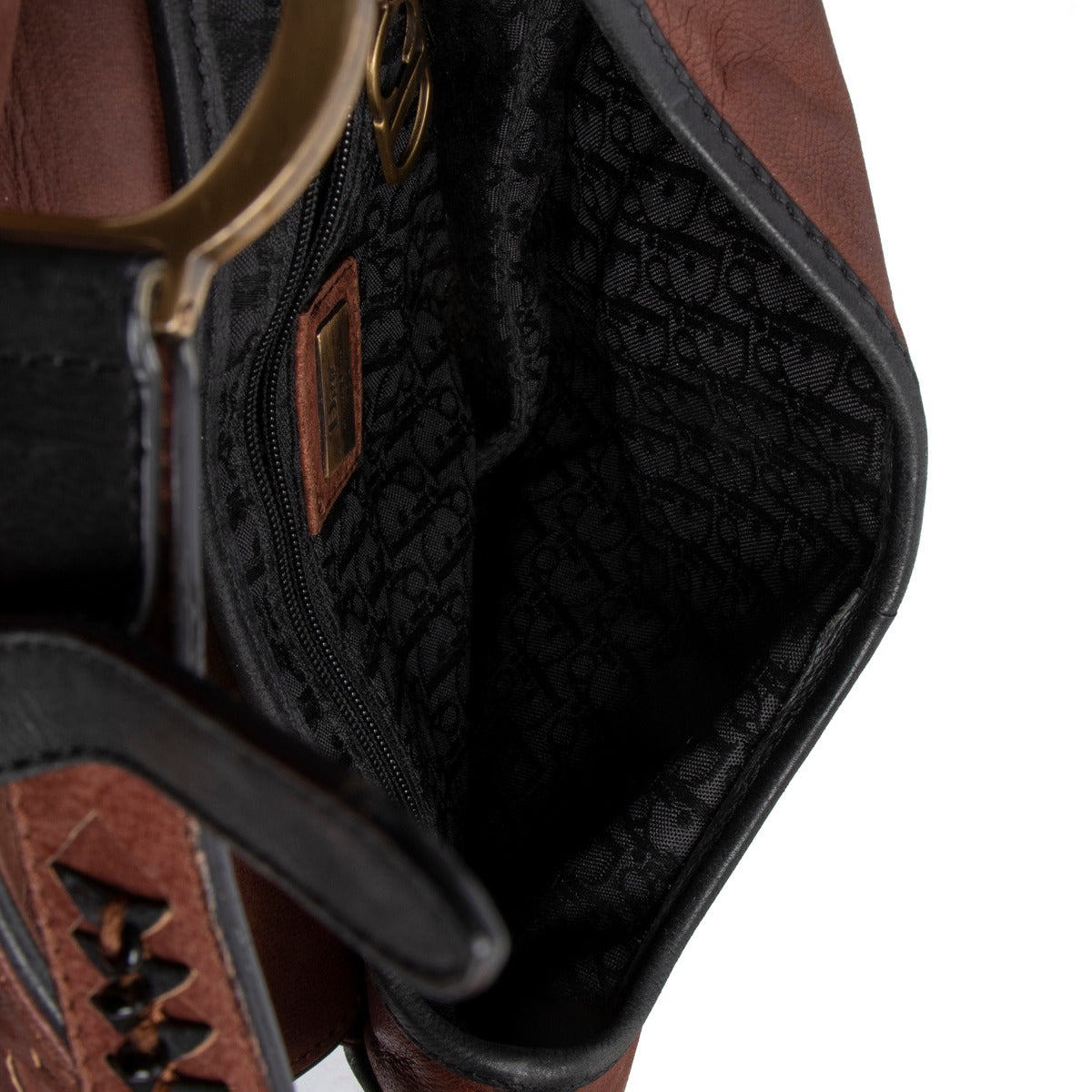 Christian Dior Brown Lasercut Saddle Bag