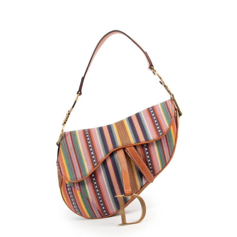 Christian Dior vintage fabric saddle bag for the best price online