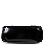Shop second hand designer vintage high-end fashion Prada BL0267 Spazzolato Logo Black Patent Leather Tote Bag at Labellov.