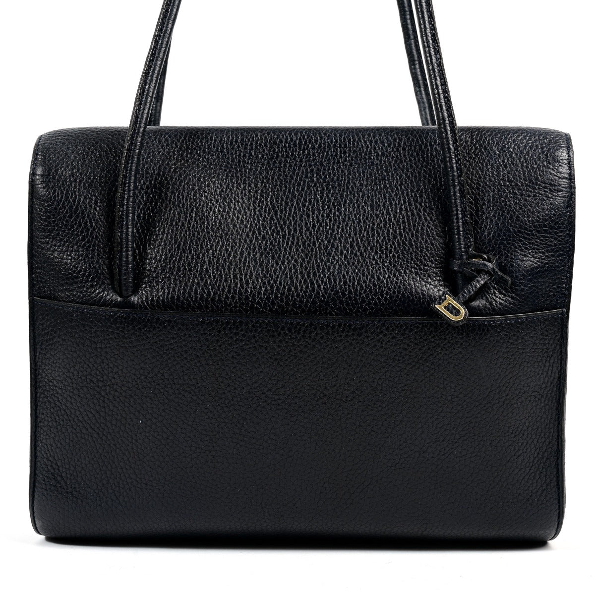 Sac bandoulière vintage Delvaux en cuir bleu