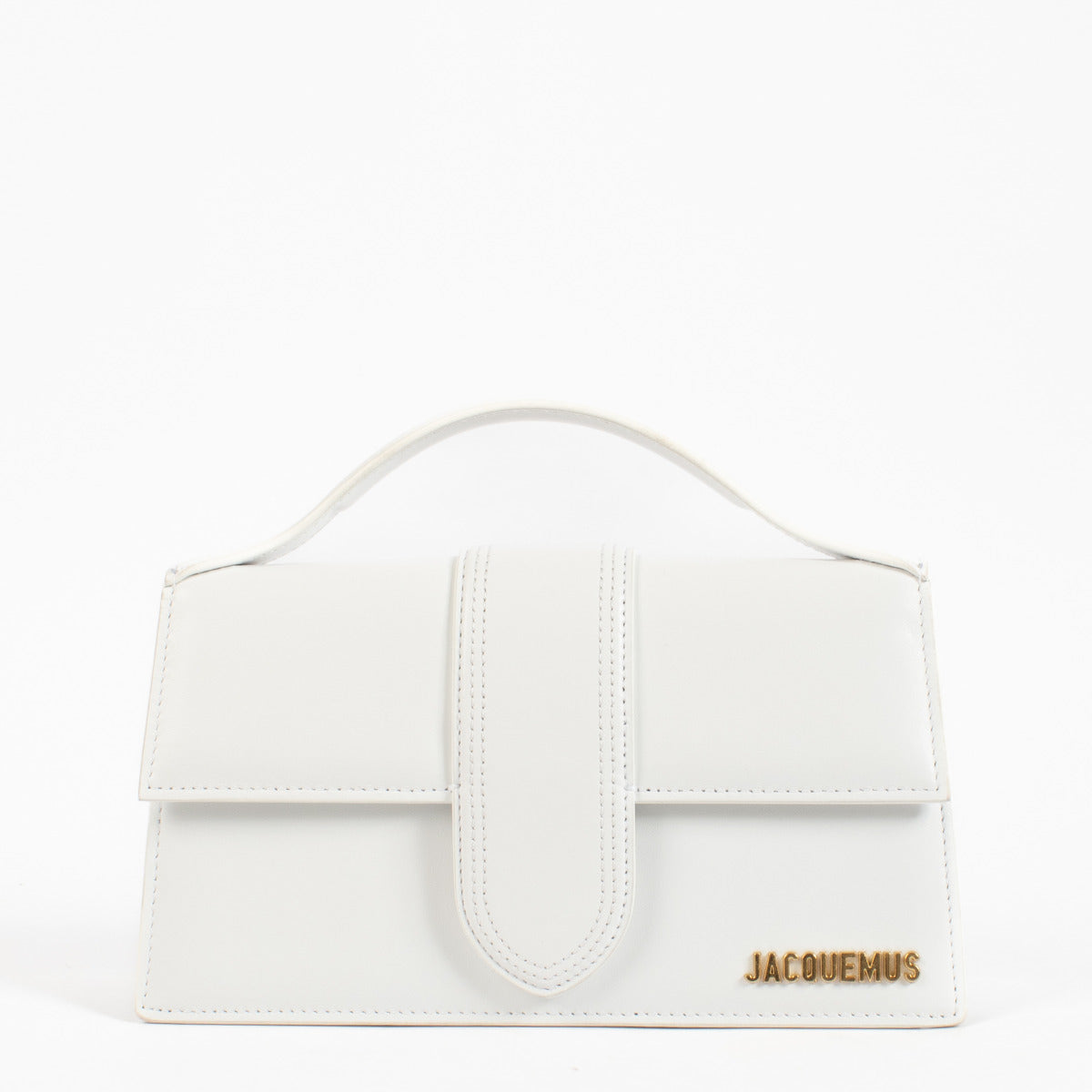Jacquemus White Large Bambino Top Handle aan de beste prijs